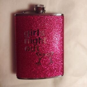 New Pink Girl's Night Out Flask
